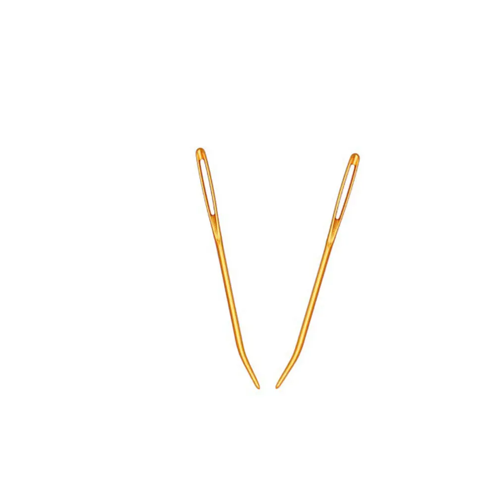 

8 pcs LargeHole AluminumSewingNeedles BendingHead SafeKnitting Suture CraftProject WoolYarn ThreadCards BrightColor EasyObserved