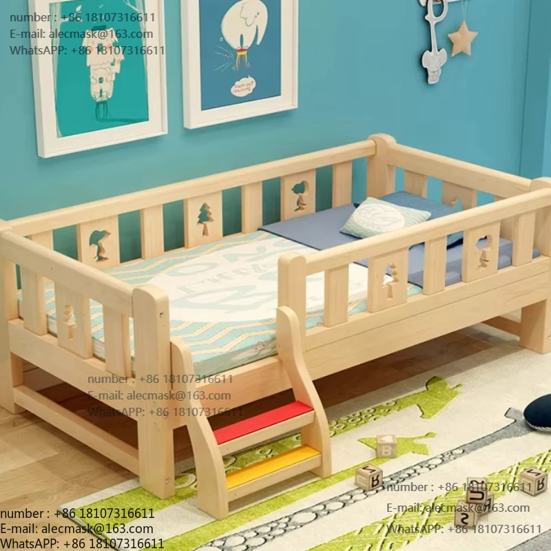 

Nordic Style Bedroom Furniture Solid Wood Bed for Kids/Children