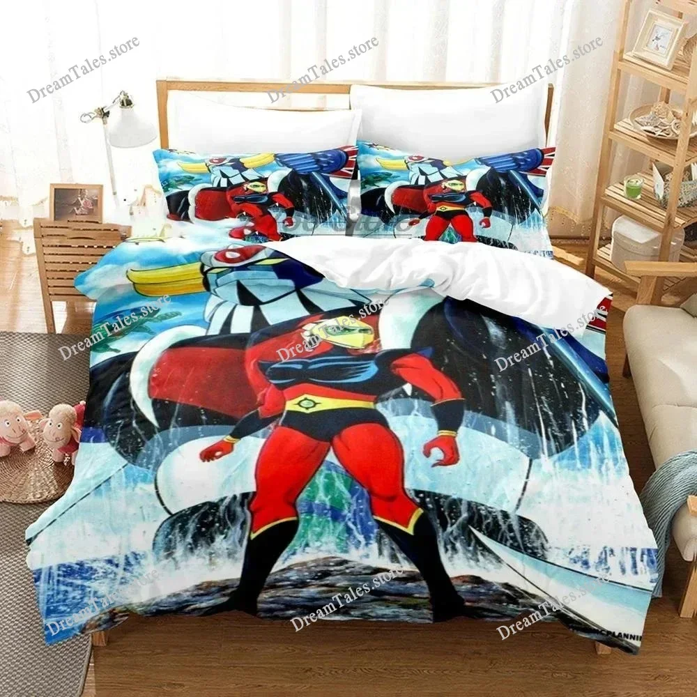 

Goldorak Grendizer Bedding Set Duvet Cover Bedroom Comforter Covers Single Twin King Size Quilt Cover Home Textile Luxury Gift74
