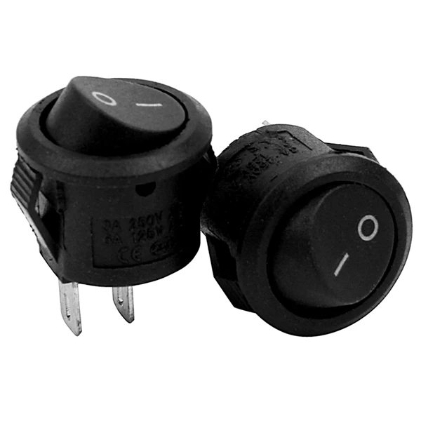 Super Sale 2x On/Off Self Latching Press Buttons Rocker Switch Toggle for Car Auto Boat black