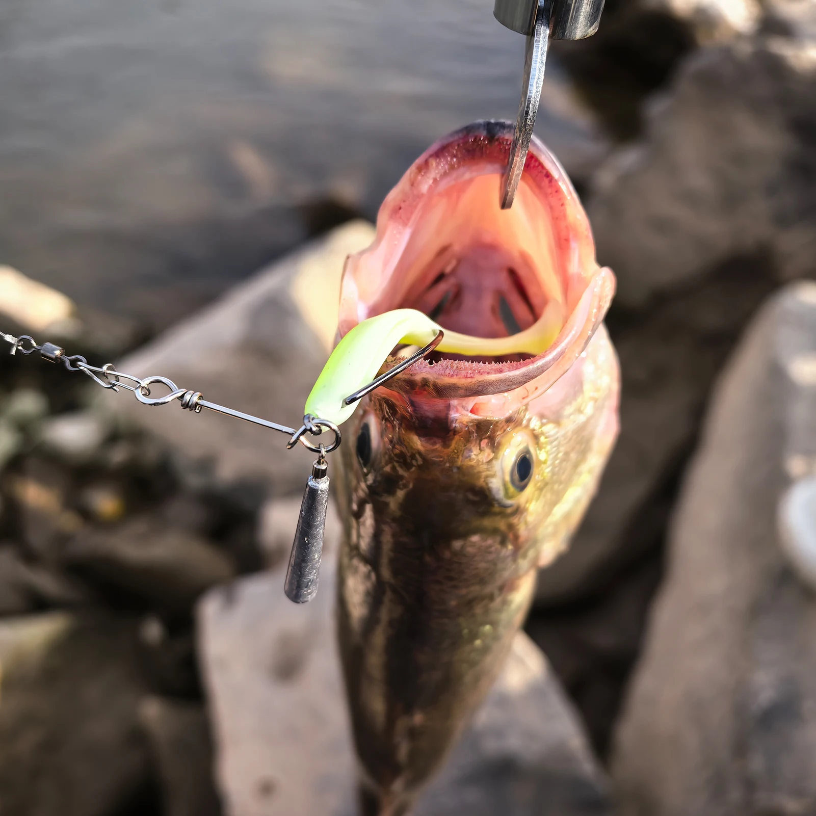 FREE FISHER Swimbaits de vinilo cola paleta para lubina y trucha - imagen 4