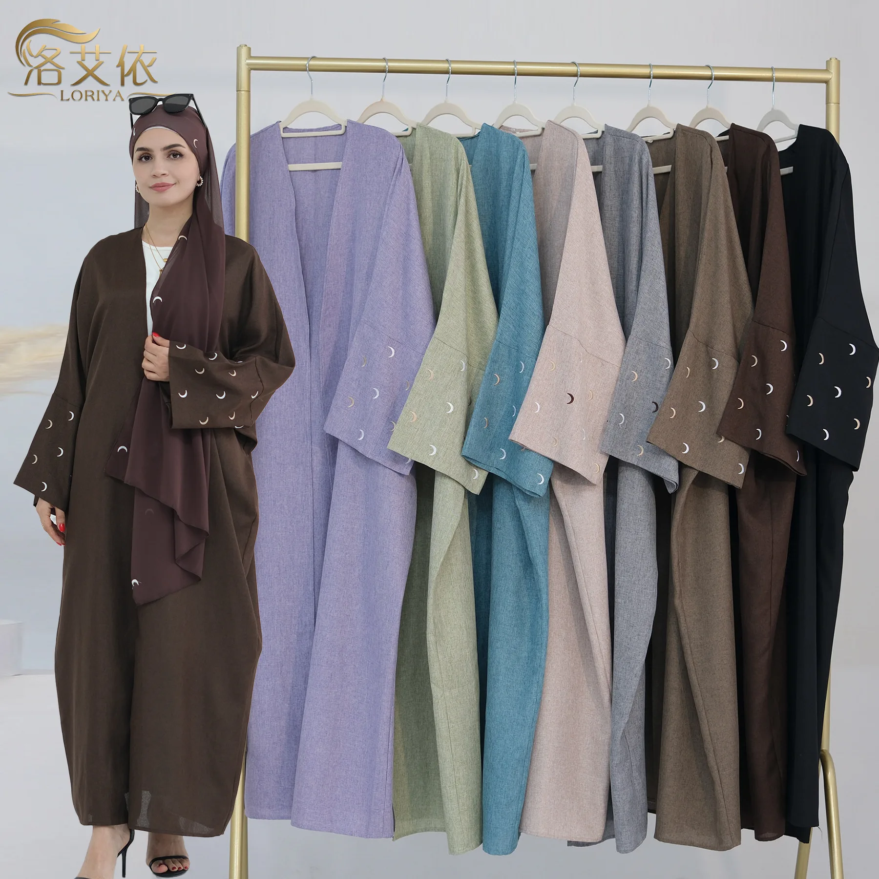 

Мусульманские женские платья: комплект из 2 предметов, хиджаб, джалабия, абайя, химар, роба, праздничные наряды на Ид, вышивка, Рамадан, Дубай, элегантные платья