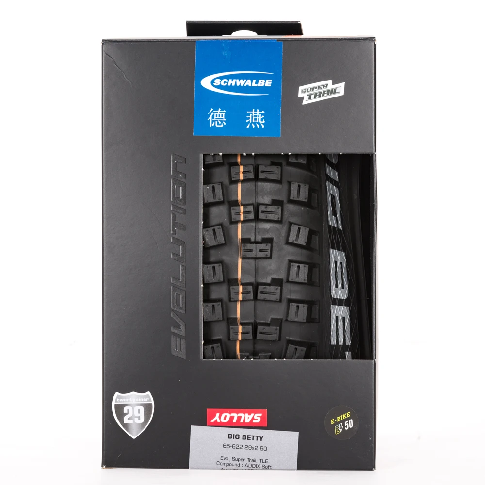 

29X2.60 SCHWALBE BIG BETTY 65-622 Evo Super Trail TLE ADDIX Soft tubeless bicycle tire mountain bike kevlar