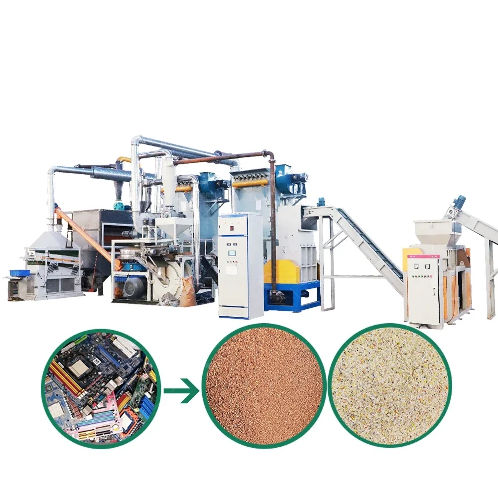 Electronic Printed Circuit Board Recovery Machine E Waste Recycling In India