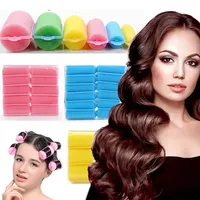 6-14pcs Soft Magic Sponge 6 Sizes Foam Hair Rollers DIY Hairdressing Tool Kit Women Styling Not Hurt Hair Heatless Curlers
