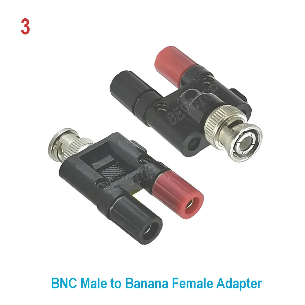 1 sztuk/partia BNC na RCA/balan/3.5mm/BNC złącze męskie/żeńskie dla AV TV wideo Audio antena Wifi Banana-J do BNC-K RF koncentryczny Adapter — zdjęcie 5