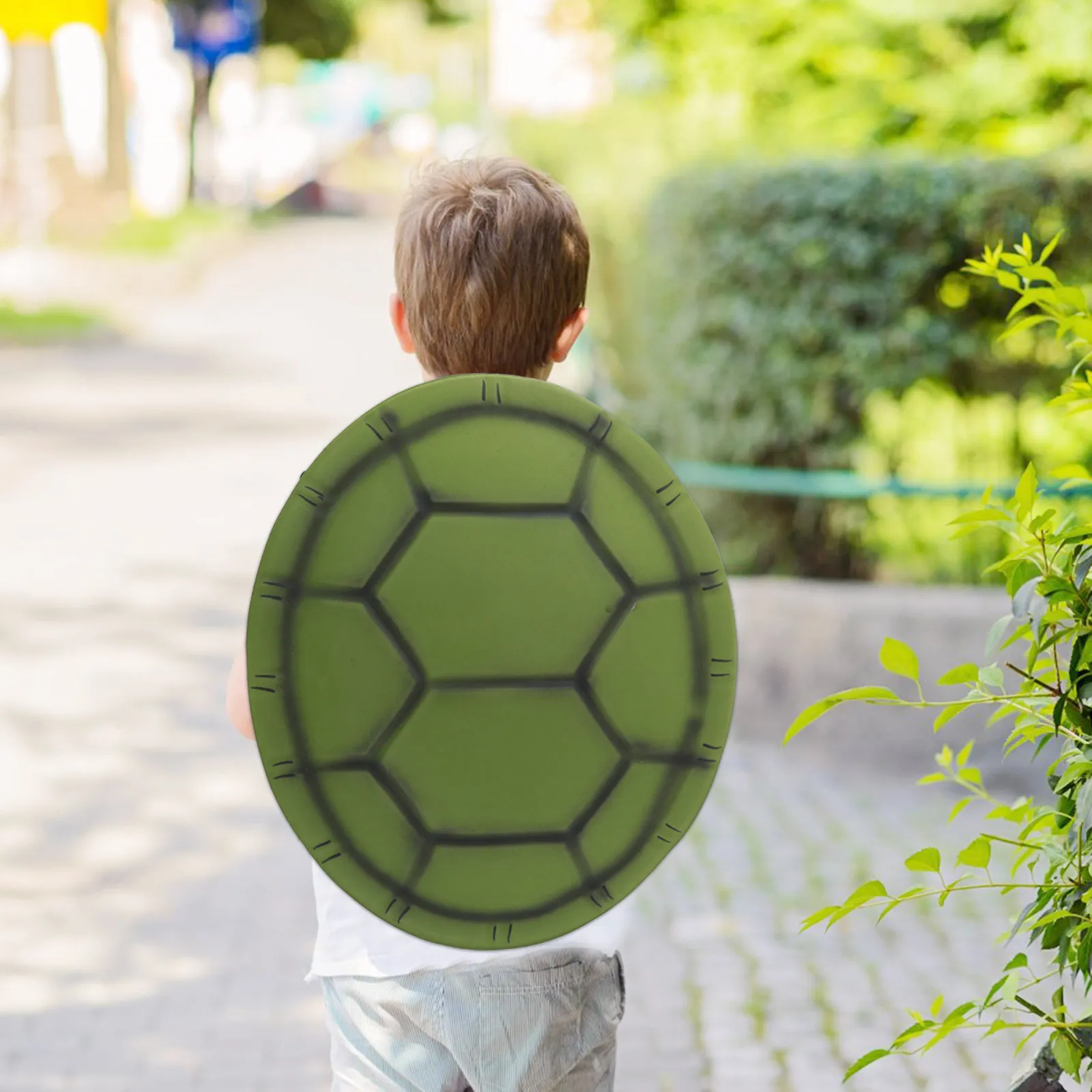 3Pcs Wearable Turtle Shell Costume Prop Realistic Texture Lightweight Comfortable Easy on Off Reusable Role Play Halloween