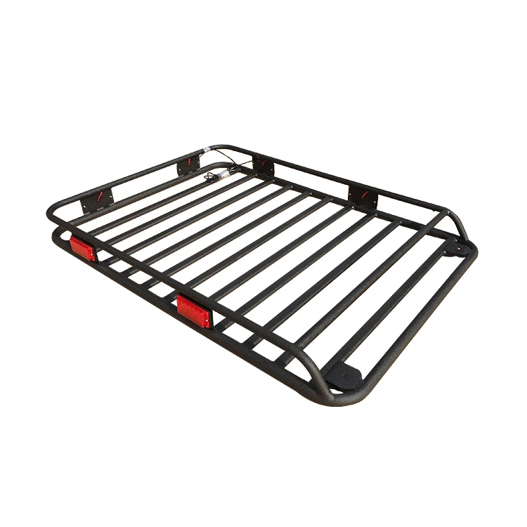 Universal aluminum or iron flat roof cargo rack basket 