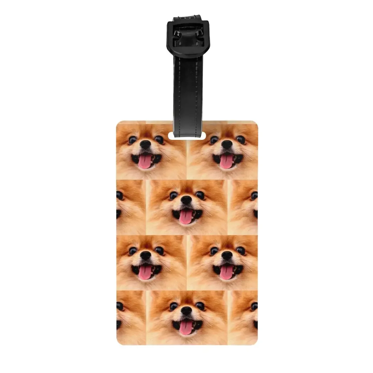 Pomeranian Puppy Luggage Tag Spitz Pom Dog Suitcase Baggage Privacy Cover ID Label