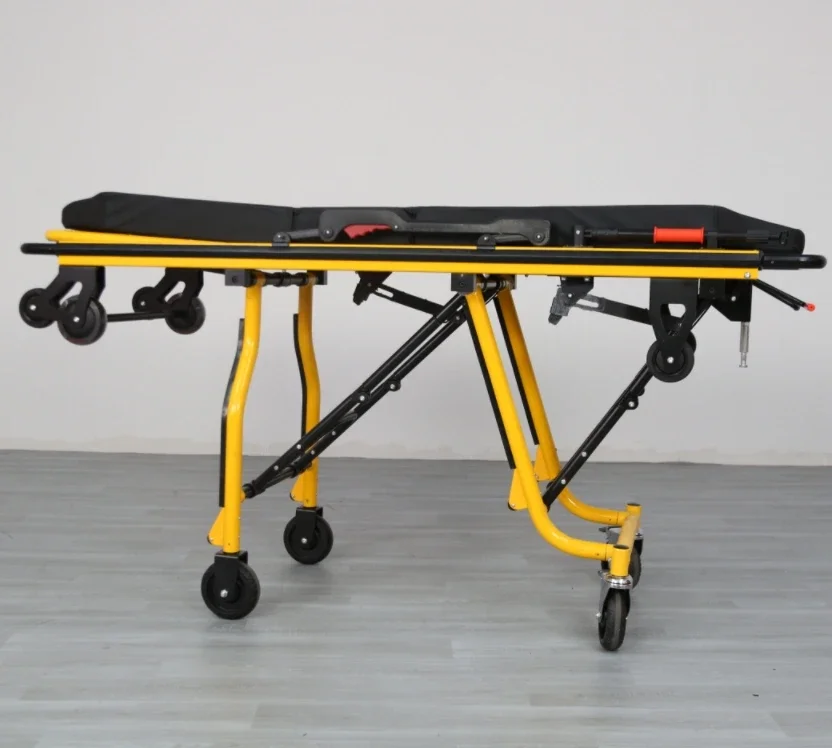 Factory Price Folding Ambulance Stretcher Lifesaving Rescue Ambulance Stretcher Trolley