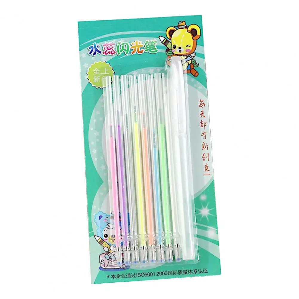 Highlighter Pen Set Vibrant Highlighter Pens for Long-lasting Artistic Writing at Home School Work High-quality Highlighter Pens