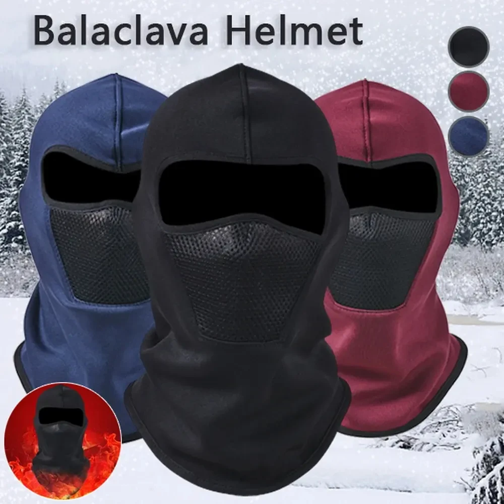 Thermal Winter Balaclava Cycling Full Face Mask Warm Outdoor Sports Motorcycle Ski Fishing Hunting Mask Fleece Scarf Cap Bandana image 2