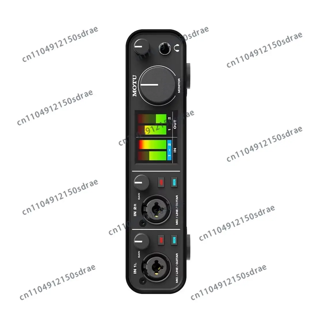 MOTU M2 2-in / 2-out USB audio interface Measured 120 dB dynamic range on outputs for superb analog sound