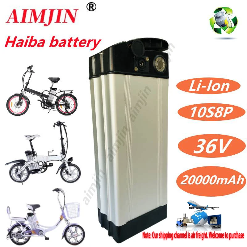 for Haiba 36V Li-ion Battery Pack, 20Ah/20000mAh High capacity For Shengmilo MX20 Portable handheld Upper discharge socket