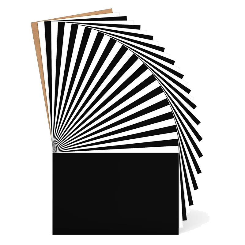 A15R -33 Pack HTV Heat Transfer Vinyl Bundle White And Black Heat Transfer Vinyl T-Shirt 12X10inch