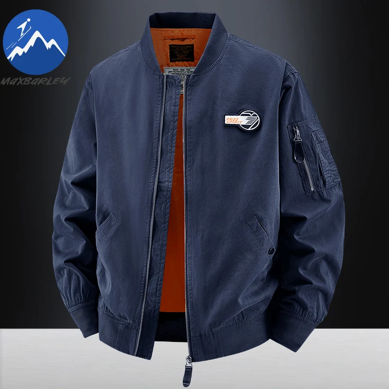 Maxbarley Tooling Baseball Jacket Men 2025 Autumn Fashion Cotton Wear-resistant Windproof Jackets Man Hiking Hunting Pilot Coat