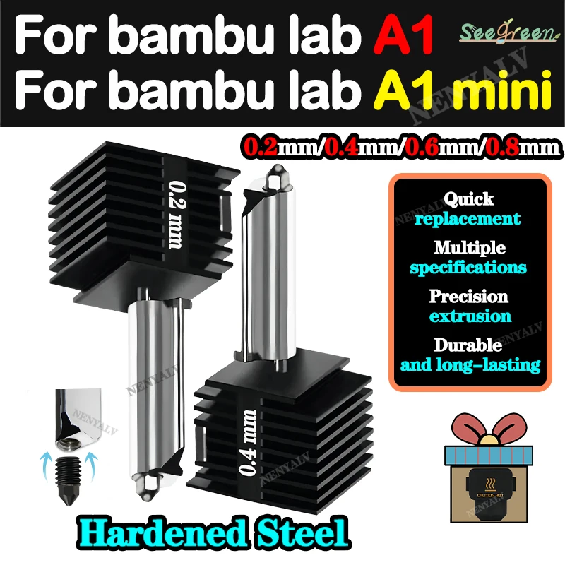 

Обновленные сменные насадки Bambu lab A1 Hotend для Bambu Lab A1 Маленький Наконечник