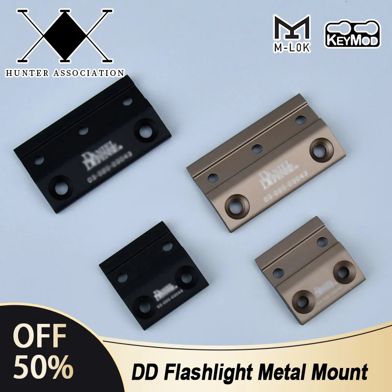 

Tactical Airsoft DD Metal Base Fit Surefir M300 M600 Flashlight Keymod MLOK SMR Mount Weapon Hunting Light Mount Accessories