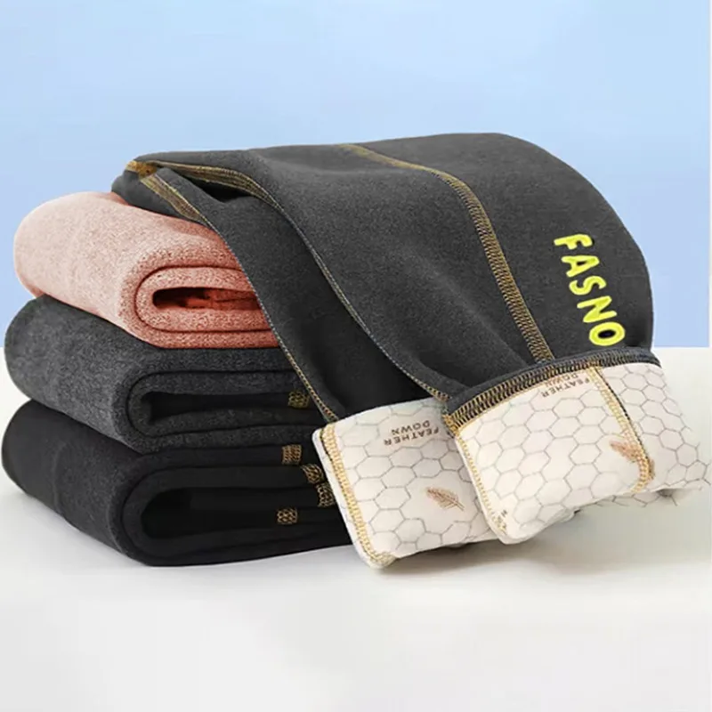 

Autumn Girls Fleece Warm Leggings Kids Tights Letter Trousers Winter Student Skinny Cropped Sweatpant 2+y Young Children Clothes