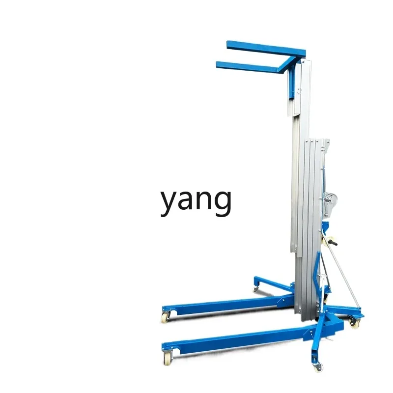 L'm hand lift exhibition stacker aluminum alloy folding manual stacker material lift