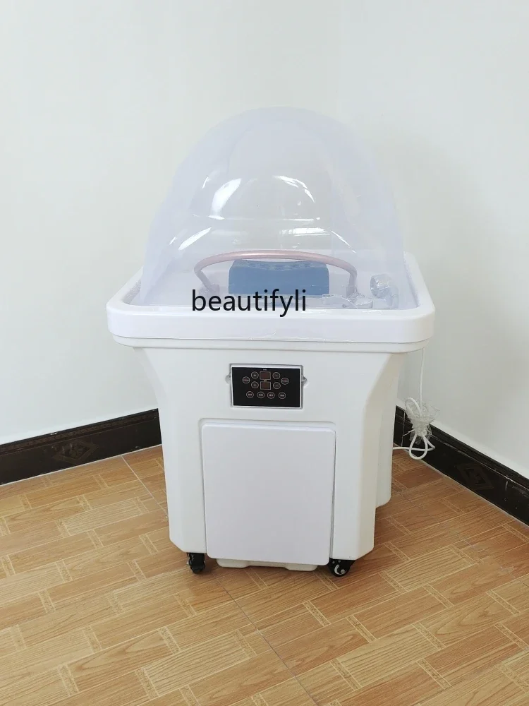 Beauty Salon Shampoo Chair Water-Free Mobile Water Storage Shampoo Basin Water Circulation Fumigation with Waste Water Tank