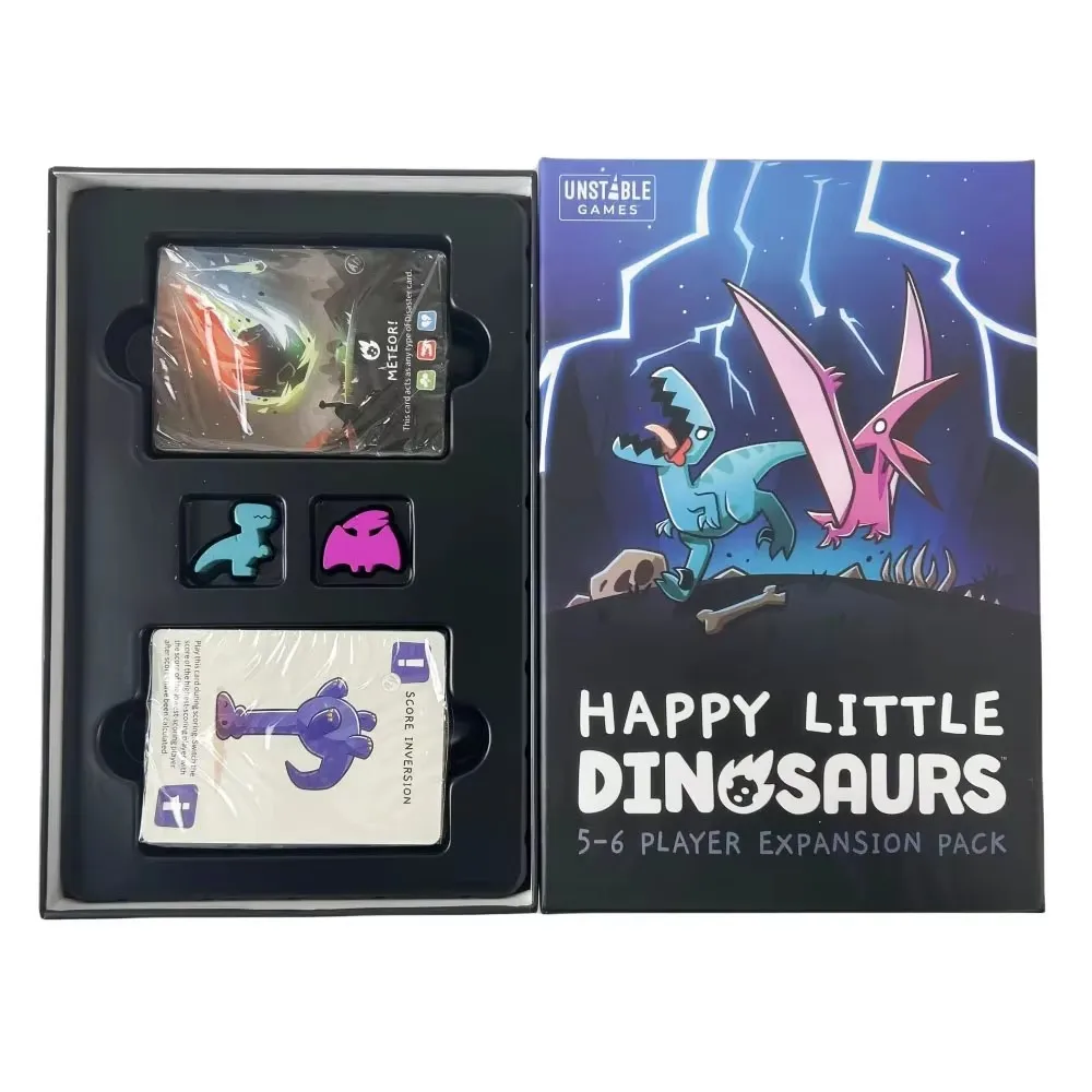 

Happy Little Dinosaurs English Unicorn Chess and Card Strategy Hazards Board Game Cards