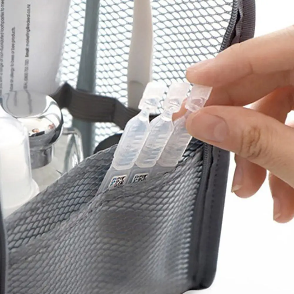 EVA Mesh Reise-Kulturtasche, stehende Kosmetik-Organizer-Tasche, tragbare transparente Mesh-Make-up-Tasche mit Reißverschluss für den täglichen Gebrauch von Frauen – Detail 15
