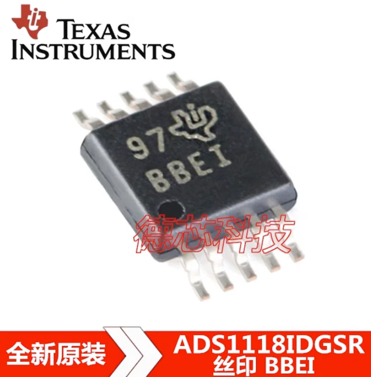 1pcs /LOT New  ADS1118IDGSR ADS1118IDGS  ADS1118IDGST  ADS1118  VSSOP10  Digital to analog converter  DAC   Chip IC New Original