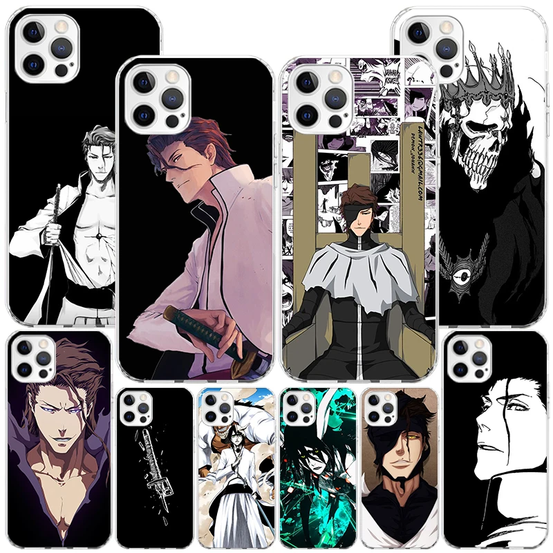 Bleach Aizen Sousuke Phone Case For iPhone 16 Pro Max 15 + 14 Plus 11 12 13 Mini Xs X XR 7 8 SE Personalized Gift Print Cover