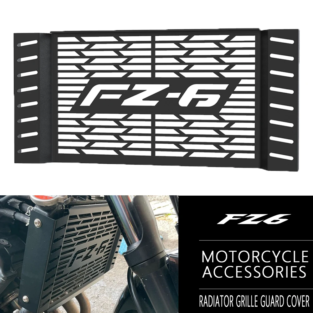 

Motorcycle Accessories Radiator Grille Guard Cooler Cover Protector FOR YAMAHA FZ6 Fazer FZ 6 FZ-6 FZ6Fazer 2007 2008 2009 2010