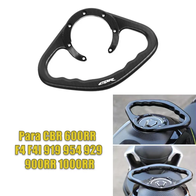 Aluminiowe uchwyty pasażera CNC do zbiornika paliwa, podłokietniki do Honda CBR600 F4I/RR CBR900RR 954RR CB1000R, akcesoria, siedem otworów