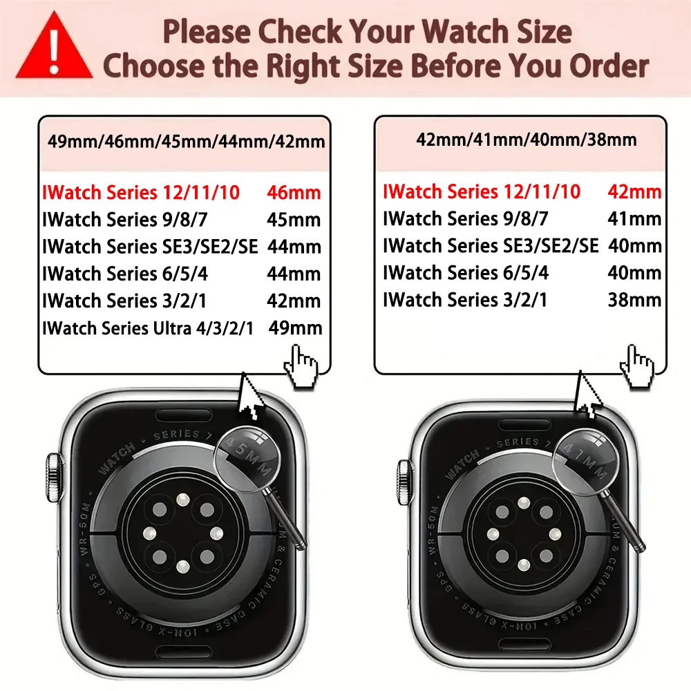 Ocean-Armband für Apple Watch Ultra 4 3 2, 49 mm, 46 mm, 44 mm, 40 mm, 45 mm, 41 mm, 42 mm, Armband für iWatch Series 12, 11, 10, 9, SE, 8, 7. – Detail 1