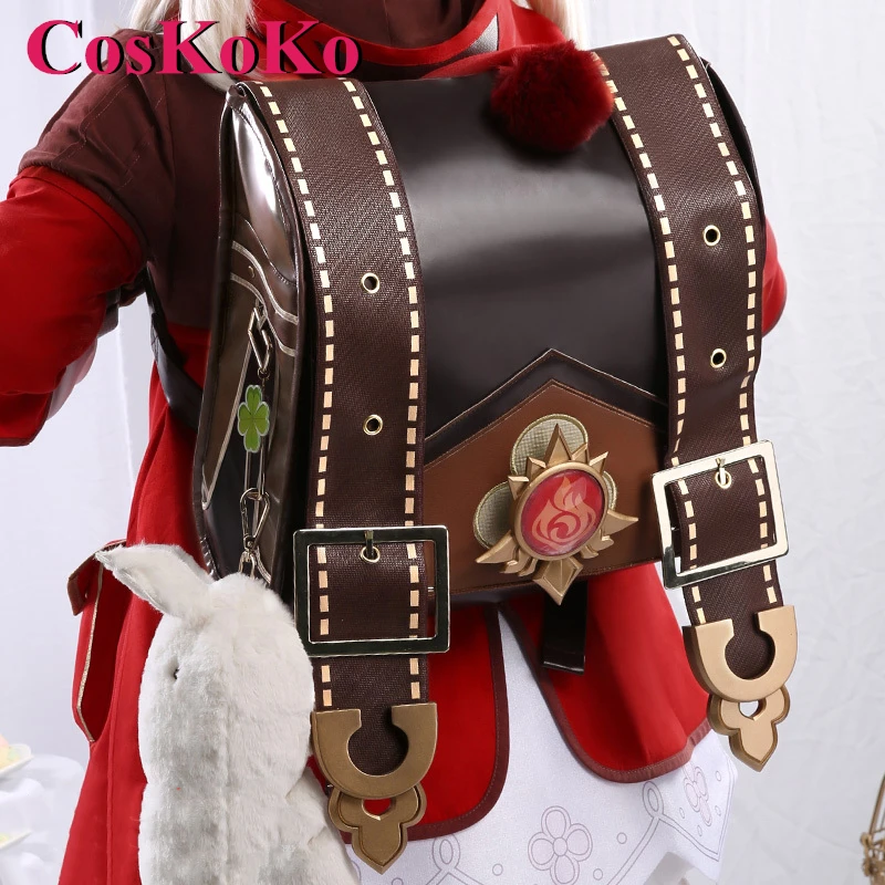 

CosKoKo Klee Backpack Cosplay Anime Game Genshin Impact Fashion Cute Universal Bag For Women Daily Party Role Play Clothing New