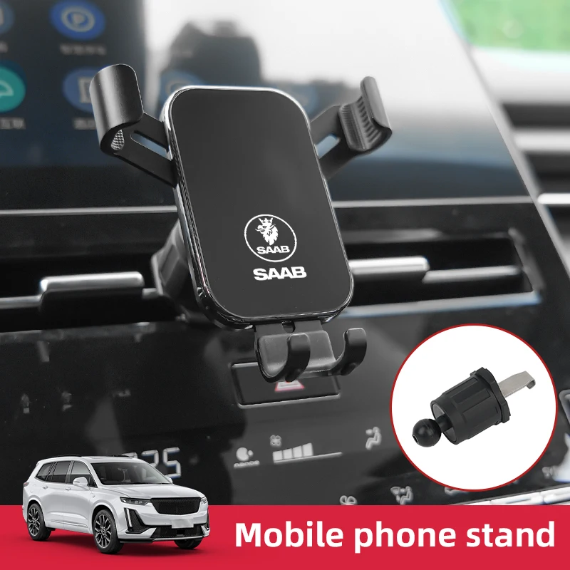 حامل هاتف السيارة حامل هاتف المحمول GPS دعم ل SAAB 9-4X 9-7X 9-3 9-5 9-2X 9-X 9000 900 600 99 97 الوحش GT750
