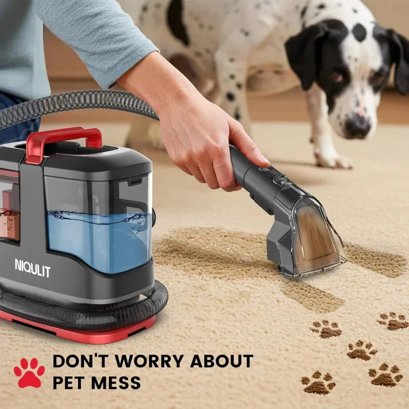 NEW1-Portable Carpet & Upholstery Machine,15Kpa Strong Suction Spot Cleaner for Sofa,Car Seats,Pet Stains,Rugs – Deep Cl