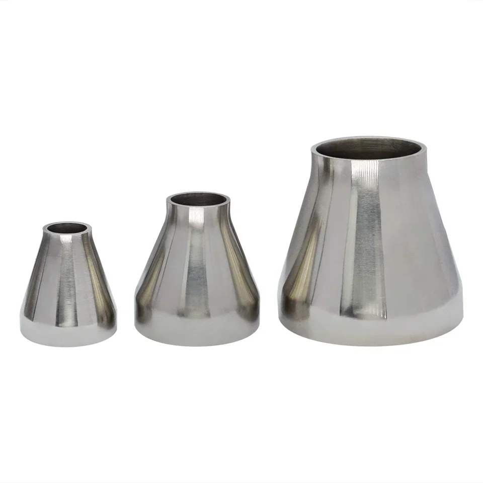 Concentric sanitary reducer fitting for ultrasonic welding application with 32 mm internal diameter and pressure rating up to 85