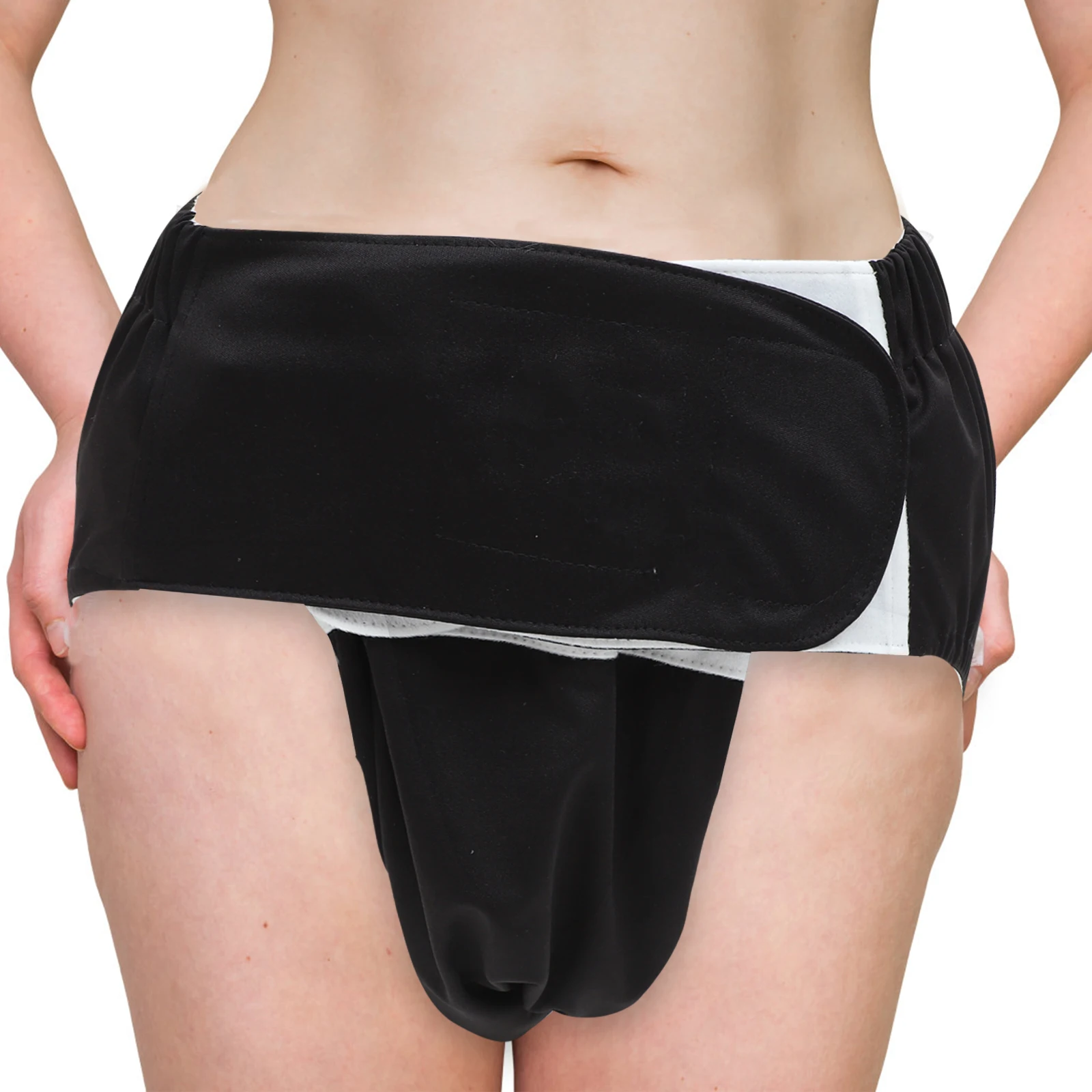 

Моющиеся подгузники для взрослых, нижнее белье против недержания, многоразовый дышащий легкий полиэстер, один размер, подходит для женщин