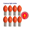 Red 8PCS NO BAT