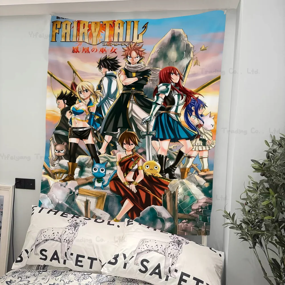 

Japanese Anime Fairy Tail DIY Wall Tapestry Art Science Fiction Room Home Decor Wall Art Decor