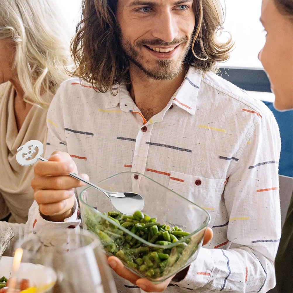 

2pcs Stainless Steel Halloween Pumpkin 2024 Design For Coffee Dessert Tea Party Use Bulk Small Spoons Set Kitchen Barware Tools