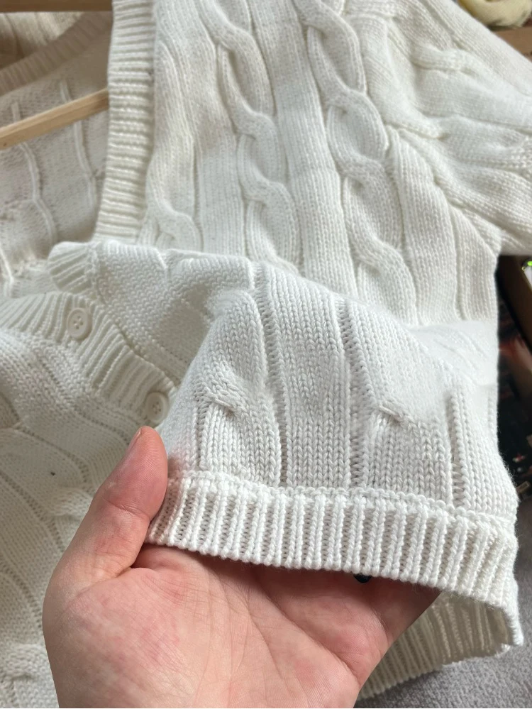 تويست زهرة محبوك اقتصاص سترة امرأة الخريف الخامس الرقبة واحدة الصدر قصيرة الأكمام المحاصيل القمم الصلبة بسيطة القطن تريكو