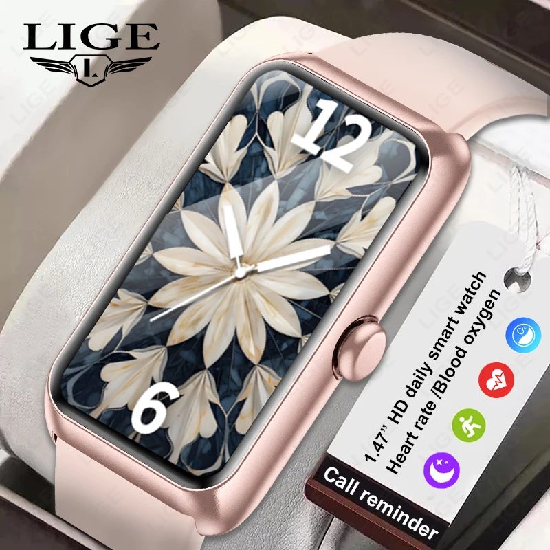 

New Fitness Tracker Watches for Women Men with Heart Rate Monitor Sleep Tracker IP68 Waterproof Pedometer 1.47" Smart Watch Lady