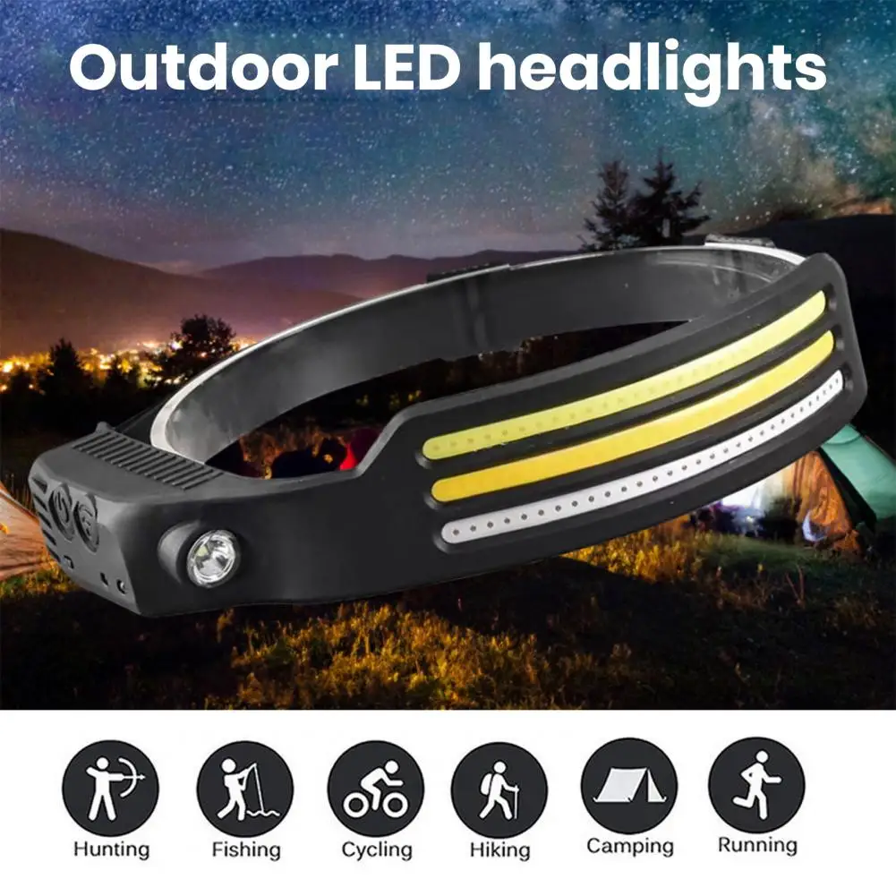 

XPG+COB LED Headlamp USB Rechargeable Head Torch Head Flashlight Waterproof Head Torch Outdoor Camping Fishing Headlight