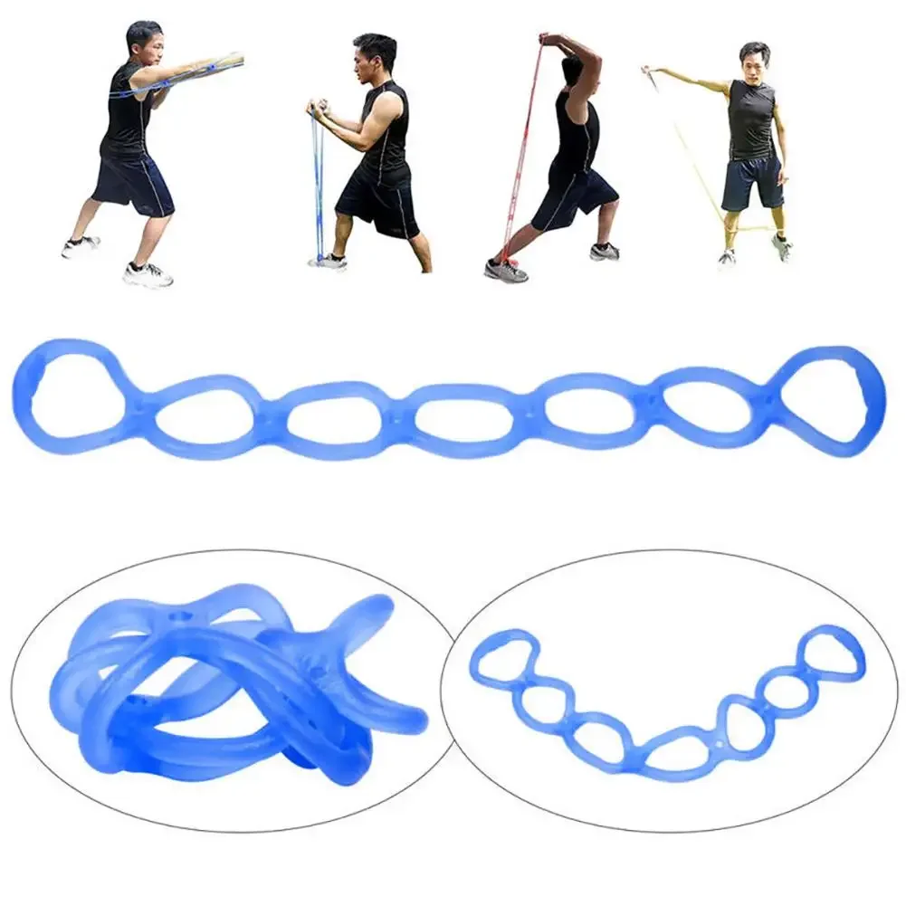 

7 Holes Silicone Resistance Bands Yoga Training Band Gym Exercise Training Expander Tube Elastic Pull Ropes Pull Up Assist Band