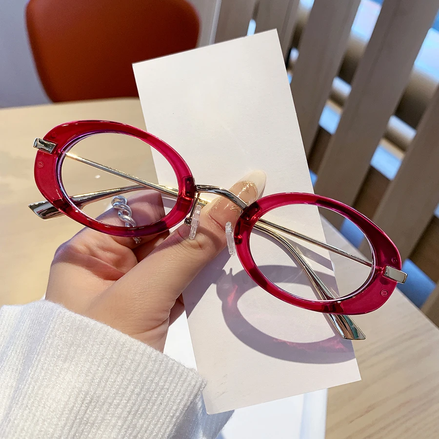 1Pc Damen Plain Brille New Y2K Millennial Futuristic Hot Girl Punk Retro Casual Vielseitig Dekorativ Geeignet für den täglichen Gebrauch,