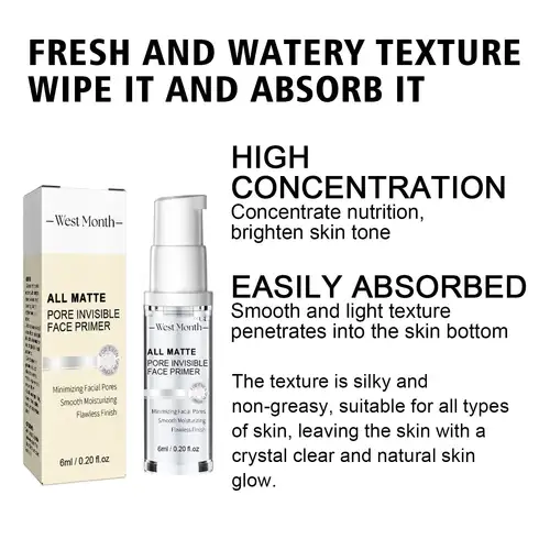 Face Makeup Primer Base Concealer Oil Control Light Weight Keep Bright Under Foundation Improve Moisturize Invisible Pore Primer - Image 4