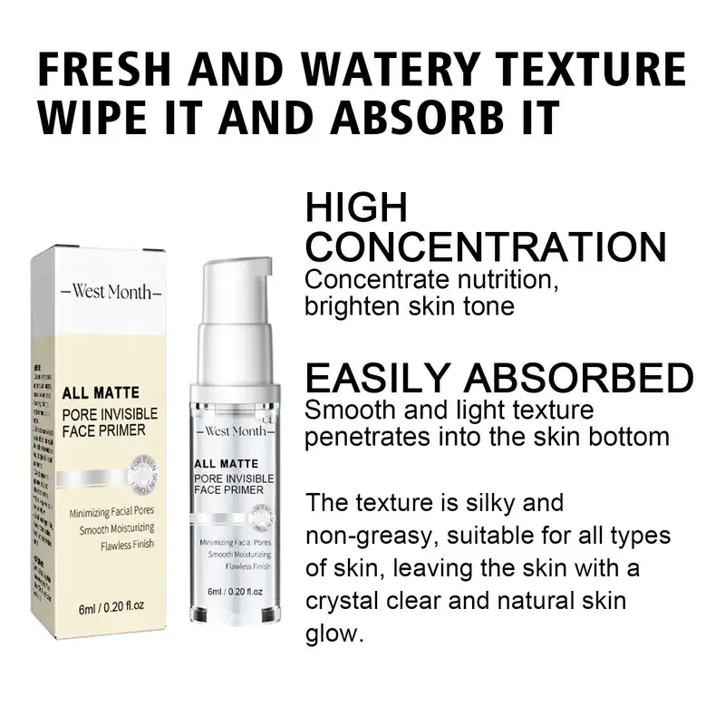 Face Makeup Primer Base Concealer Oil Control Light Weight Keep Bright Under Foundation Improve Moisturize Invisible Pore Primer - Image 4