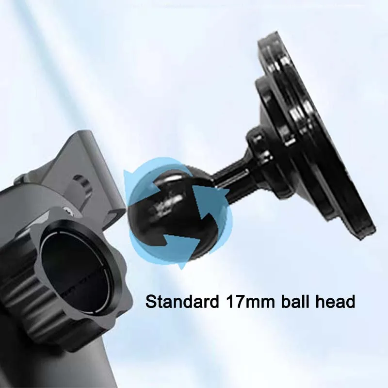 Aluminum Alloy Round Mounting Base with 17mm Ball Head for Magnetic Car Mount Mobile Phone Holder GPS Support Stand Accessories