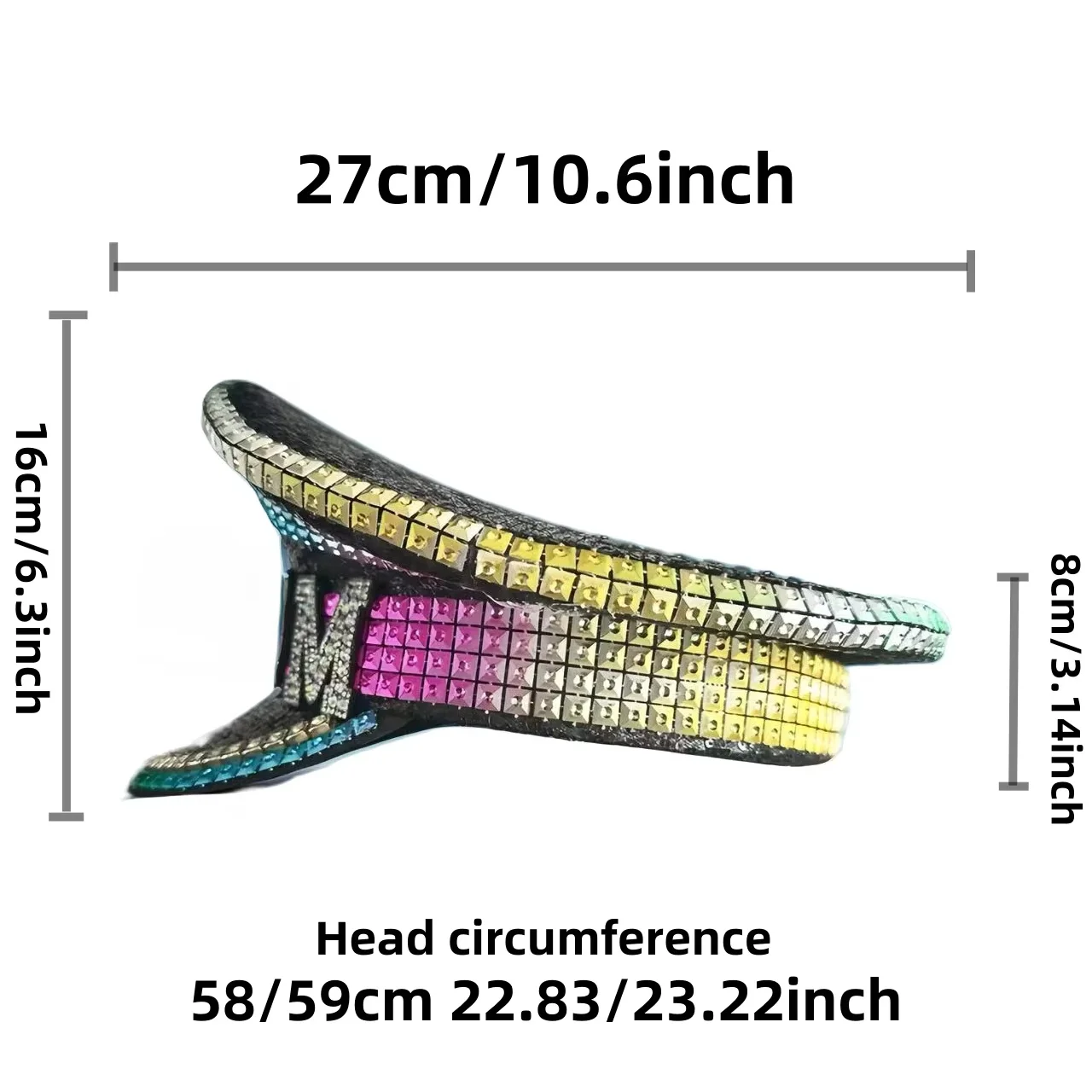 Czapki Kapitańskie HongLuan Black Groom z Cyrkoniami na Festiwal Burning Man, Kapelusz Kostiumowy na Halloween, Akcesoria Cosplay dla Kobiet