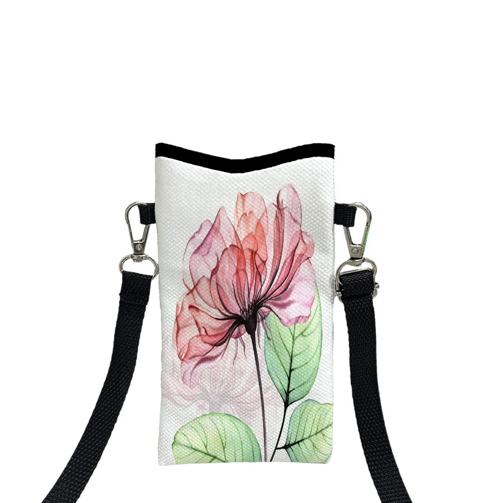 

Simple and Atmospheric Flowers Phone Bag Adjustable and Detachable Strap Designed for Women Bag Convertible Shoulder Bag4.19
